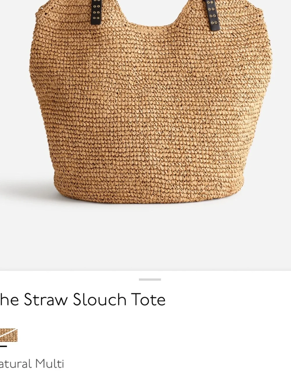 Madewell Woven Straw Tote in Natural Tan, NWT